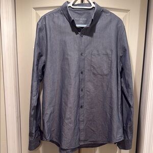 Mack Weldon Blue Casual Button Down Shirt Classic Design Size XL